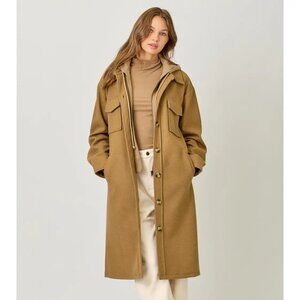 Mystree Twofer Hoodie Solid Coat